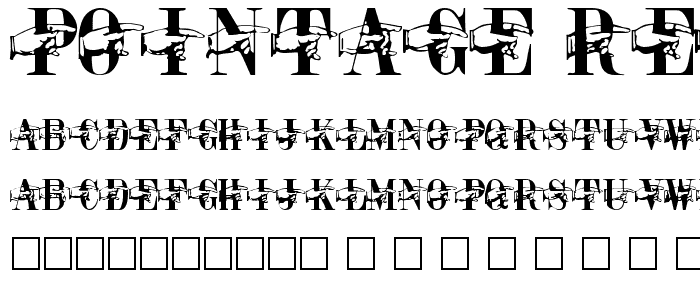 Pointage Regular font